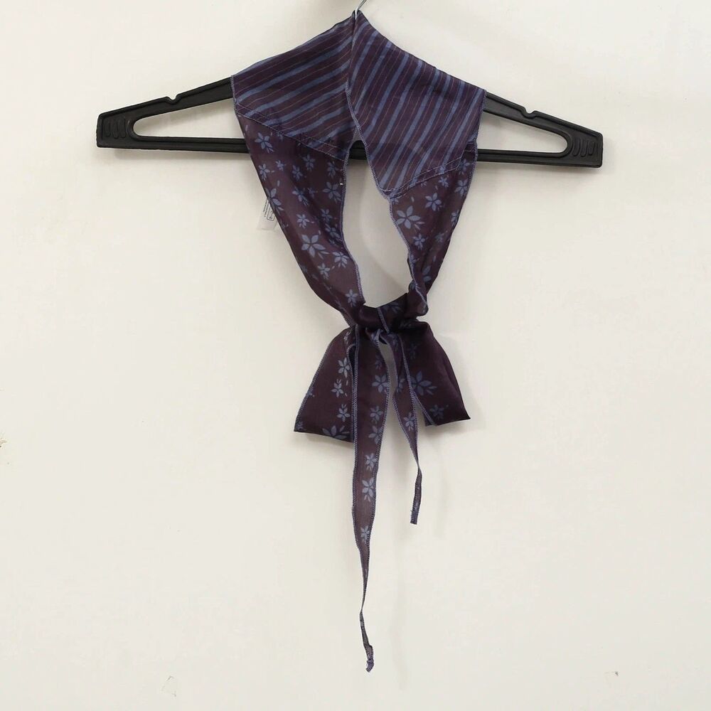 Free People Tilly Skinny Silk Convertible Scarf Neck Handbag Print O/S 291485